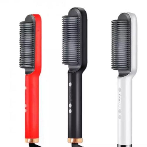 Ceramic Heated Hair Brush – Hair straightener