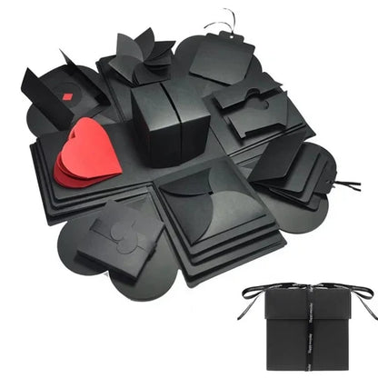 Exploding Gift Boxes (Square) - Black