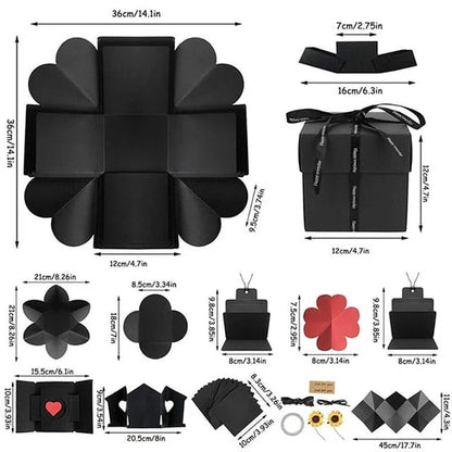 Exploding Gift Boxes (Square) - Black