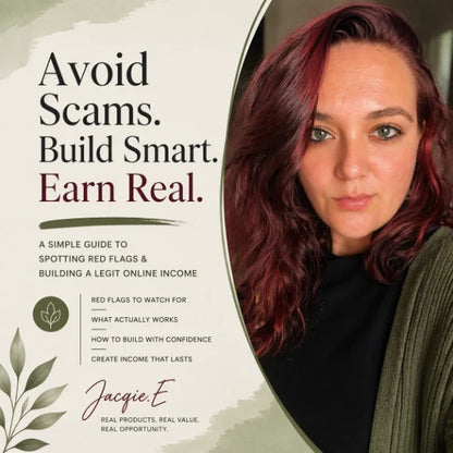 Avoid Scams. Build Smart. Earn Real. – eBook by Jacqie.E